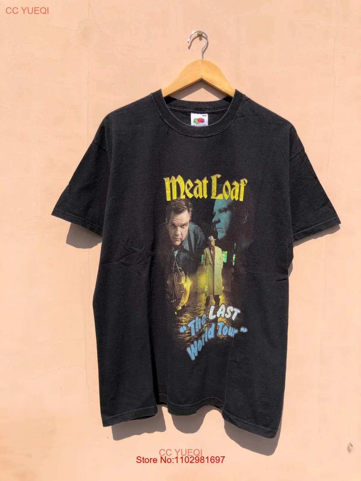 Vintage 2003 Meat Loaf The Last World Tour Band T-shirt Sz L