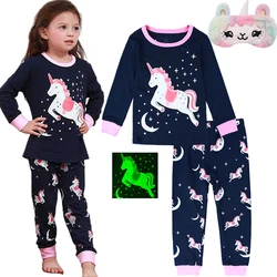 Pajamas for Kids Girl Toddler Unicorn Skeleton Halloween Sleepwear Infant Cute Carnival Pijama Unicornio Infantil