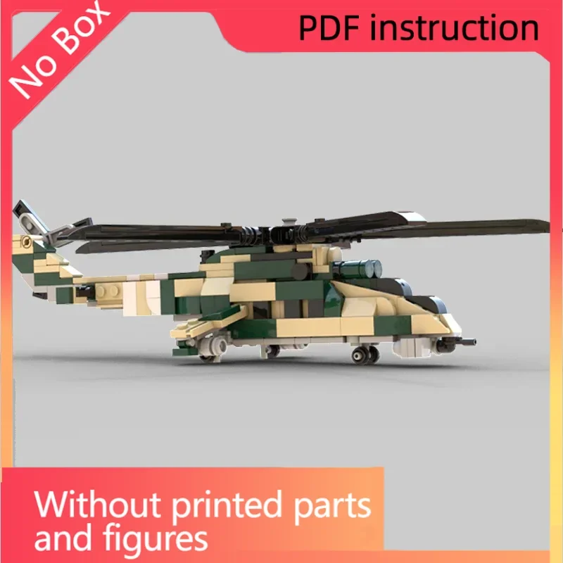 

Christmasdetailed 1：72 Mi-24V large gunship helicopter bricks military armed combat blocks Soviet Union design army moc building