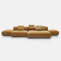 Włoski Salon modułowa Sofa minimalistyczny nordycki współczesny wystrój segmentowy Salon sofy do salonu meble podłogowe do pokoju