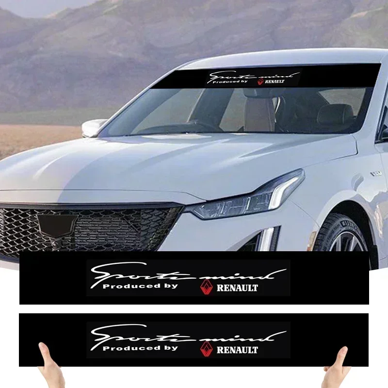 

Наклейки на переднее лобовое стекло автомобиля, декоративные наклейки на переднюю и заднюю часть для Renault Koleos Clio Laguna 2 Megane 4 3 Duster Logan