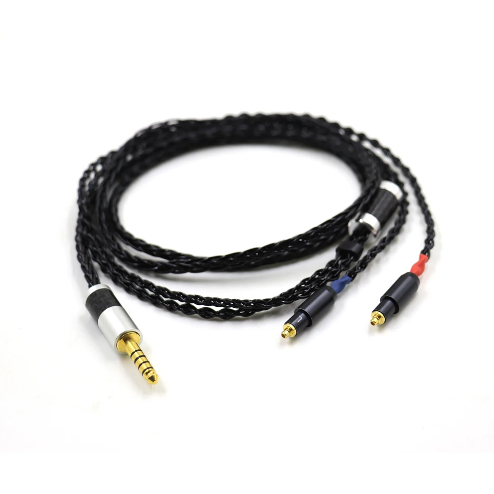 HiFi Upgrade 152 Core Black Braided Earphone Cable For SRH1540 SRH1840 SRH1440 Headphone