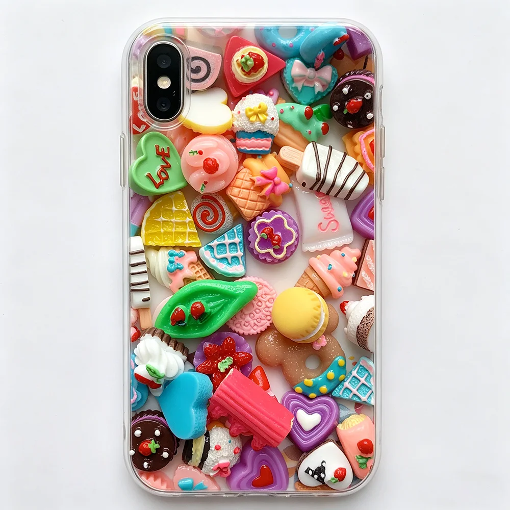 25 Pcs/Bag Mixed Style Resin Candy Charms Biscuit Cookcakes Nail Art Phone Case Hairpin Fridge Handmade DIY Accessory Decoration