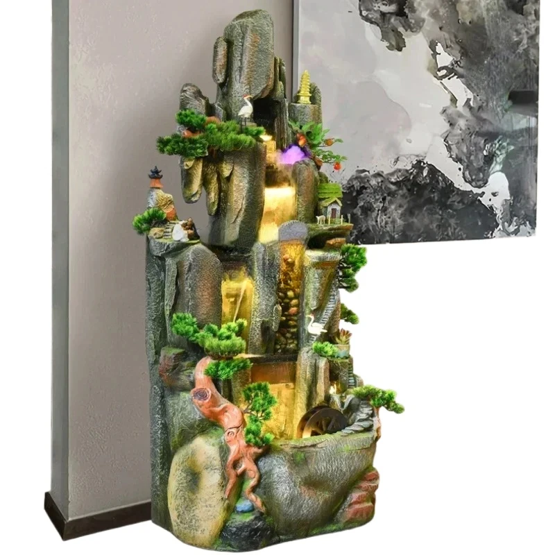 

Artificial Mountain and Fountain Home Waterscape Decoration Humidifier Large Floor Office Decorations