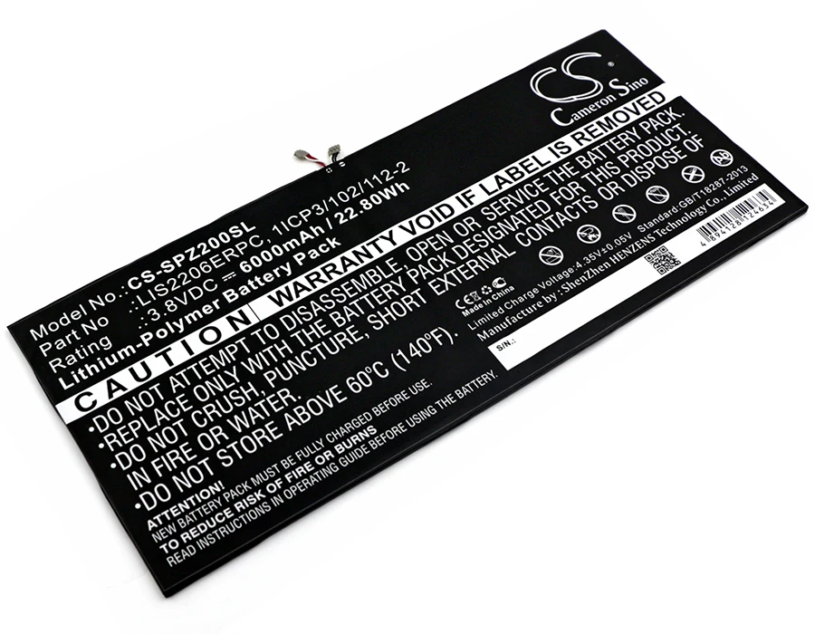 Tablet Battery For Sony 1277-3631.1B 1ICP3/102/112-2 LIS2206ERPC Xperia  Z2 TD-LTE  SOT21 Castor SGP551 SGP521 SGP511 SGP541