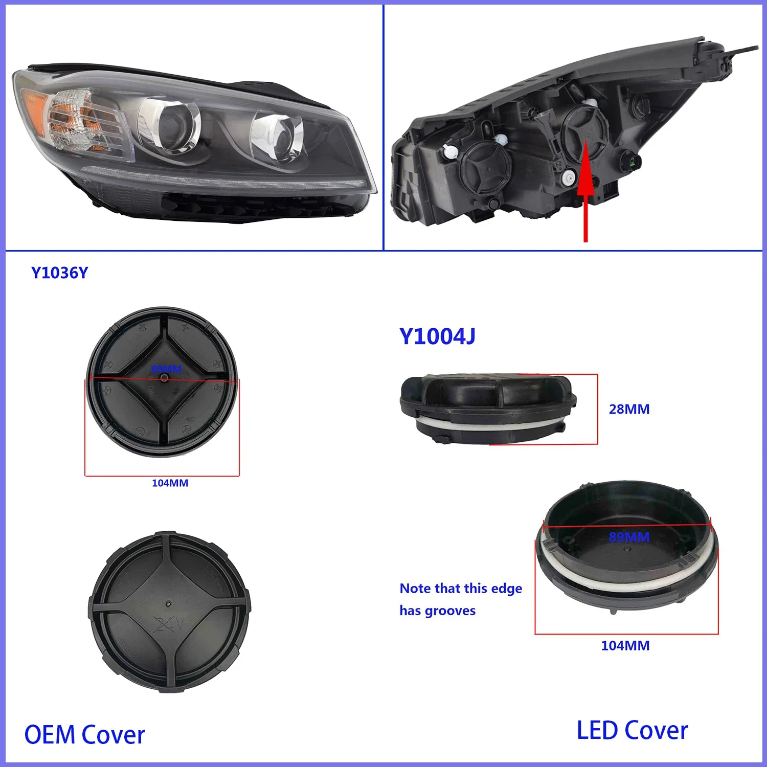 

1 PC YEHOLTE For Kia Sorento FL UM Headlamp Dust Cover LED Bulb Extension Cap headlight HID Xenon Lamp Waterproof Plug