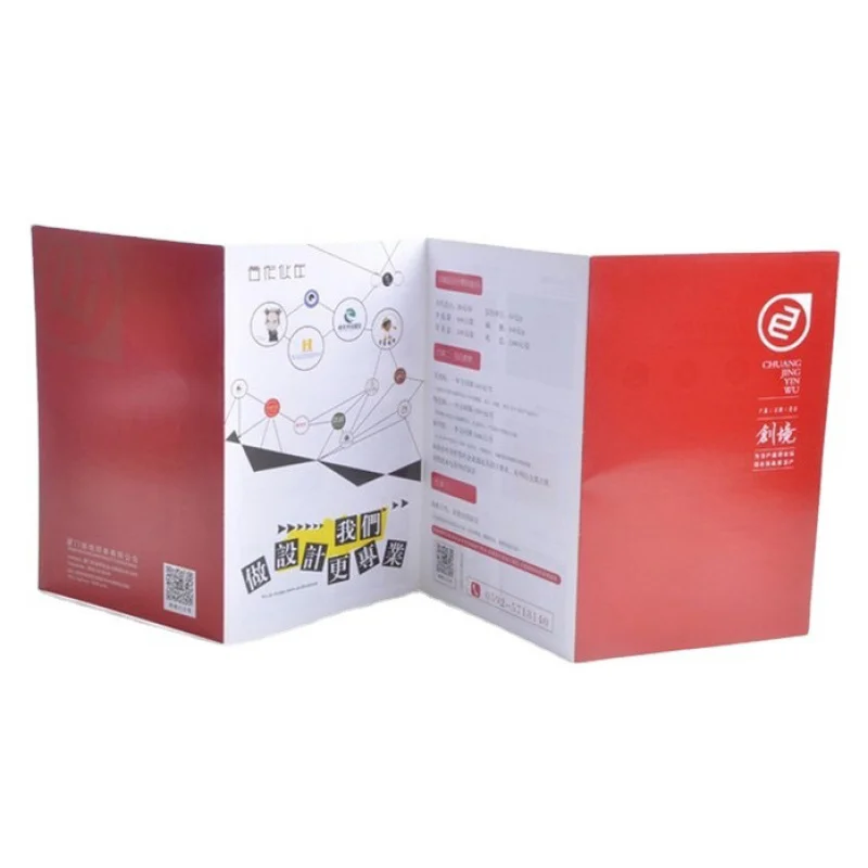 

custom 1000pcs a lot A4 flyer printing Offset Brochure UV Paper Carton Box OEM Size Foldable Promotion Flyer and Marketing Le