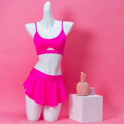 Manucure & P1-Vêtements de pole légitisexy pour femmes, jupe-short et jupes de fête, ensemble de shekey, rose chaud, brillant Lyca, le plus récent, 2022