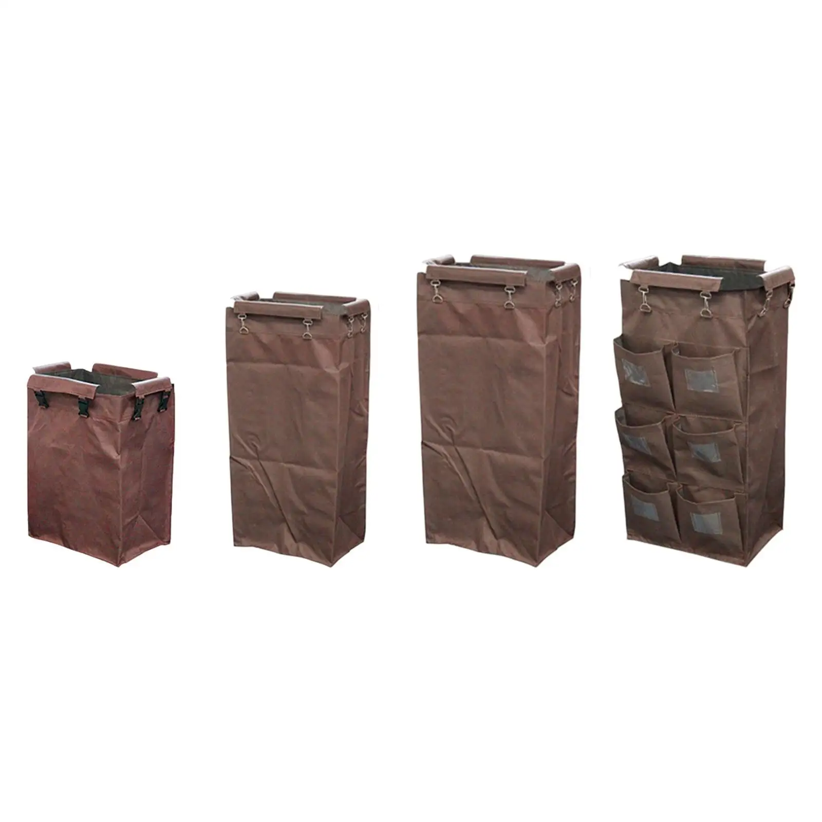 Commercial Janitor Carts Bag Housekeeping Laundry Bag Hotel Service Cart Bag for Hotel Room Commercial Establishments Garbage