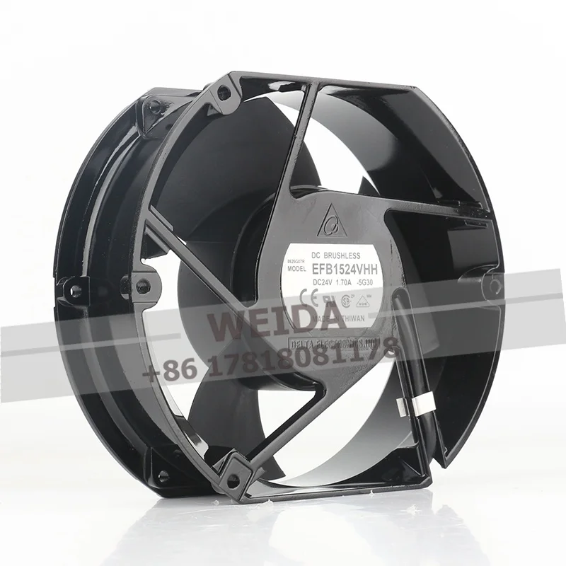 Delta DC 24V 1.70A 40.8W EFB1524VHH-5G30 17CM cooling fan Car supercharger 17251 Powerful large air volume