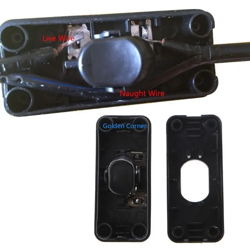 

E15D выключатель света AC110-250V 2A встроенный/выключен настольный настольный настольный кабель