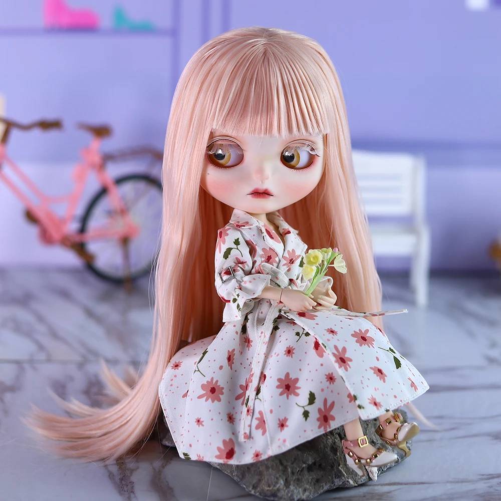 ICY DBS Blyth 1/6 Doll Handdrawn Set Featuring White Long Lash Sleeping Eyes bjd Doll Set SD