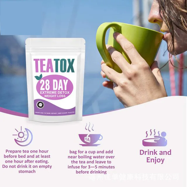 28 day weight Lose product flat tummy burn fat detox Tea bags