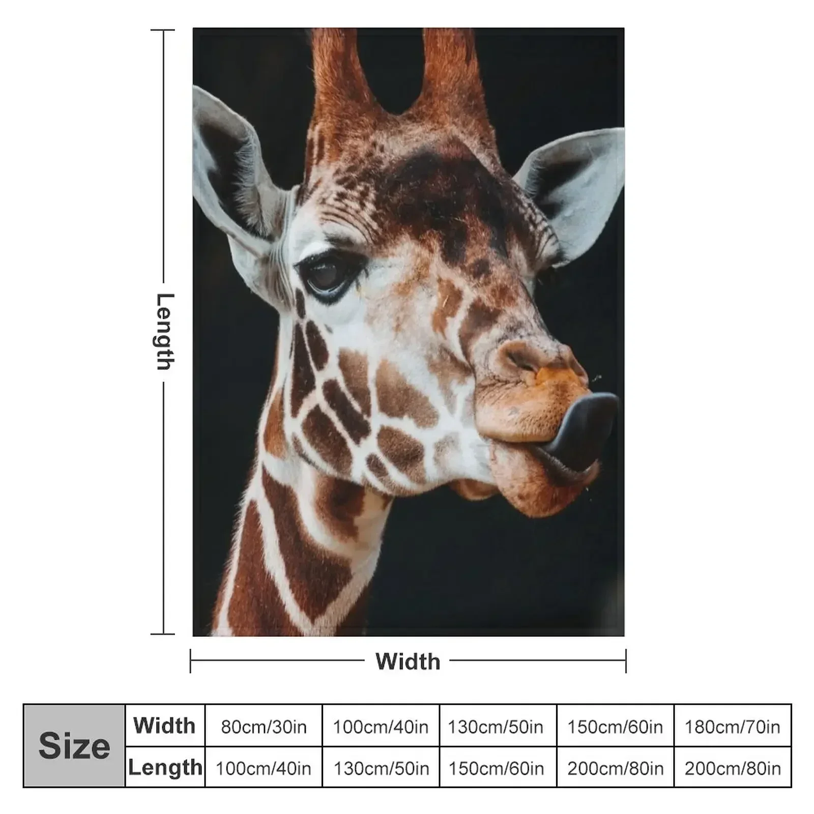 Giraffe Throw Blanket Large manga Nap Soft Blankets