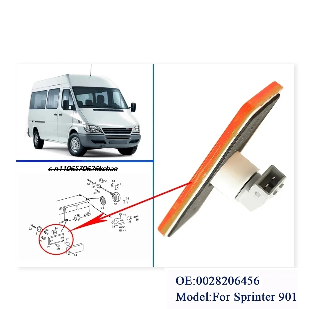 ​Car Side Light Marker Lamp 0028206456 for MERCEDES-BENZ Sprinter 1996-2006 Side Light Indicating Width Lights Auto Accessories