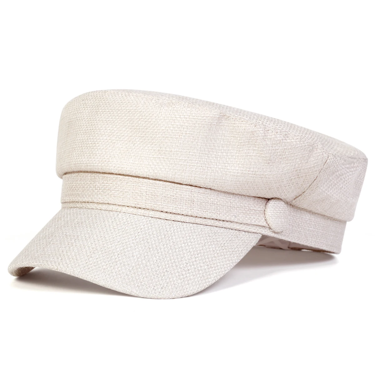Unisex Einfarbig Militär Hüte Mode Flache Top Baseball Caps Für Frauen Outdoor Sport Kadett Sonnenschutz Hut – Detail 8