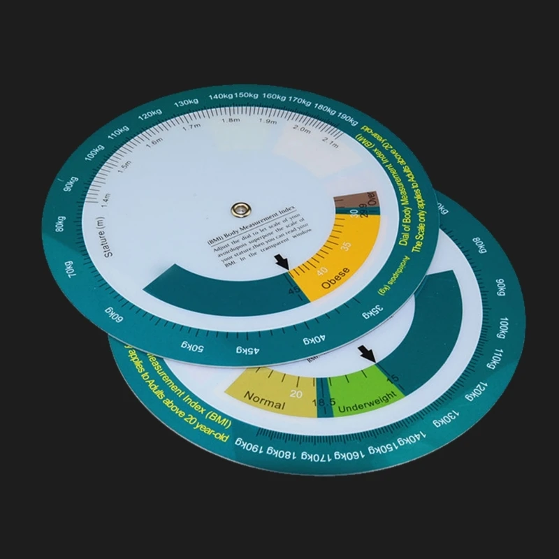 Portable Wheel Calculator with 150mm Diameter BMI Body Mass Index Measurement