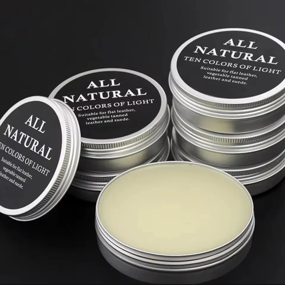 30g/50g/100g Mink Oil Cream For Leather Shoes Bags Sofa Car Seats Cream Maintenance Cream Restore craft Accessories Leather Care