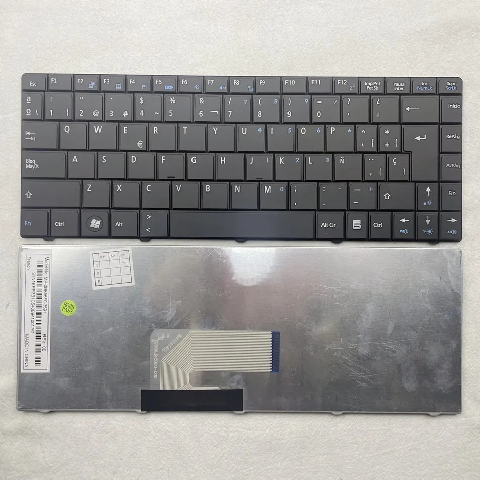 

Spanish Keyboard For Tastatur Medion Akoya Mini E1312 E1313 MSI X-slim X300 X320 X340 SP Layout