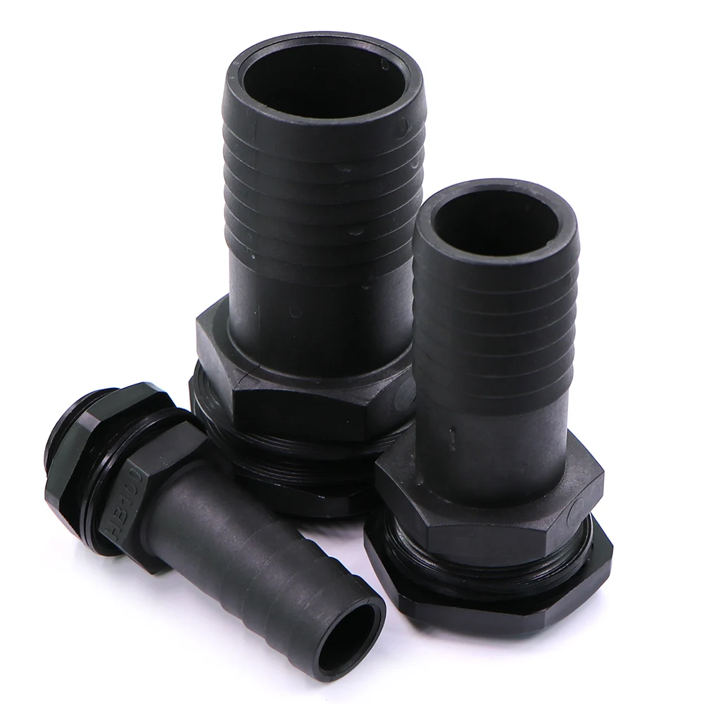 

1" 1.5" 2" 25/40/50mm PP Plastic Hose Adapter Water Tank Barb Joints for Garden Watering Irrigation Pipe Tube Extender Coupling