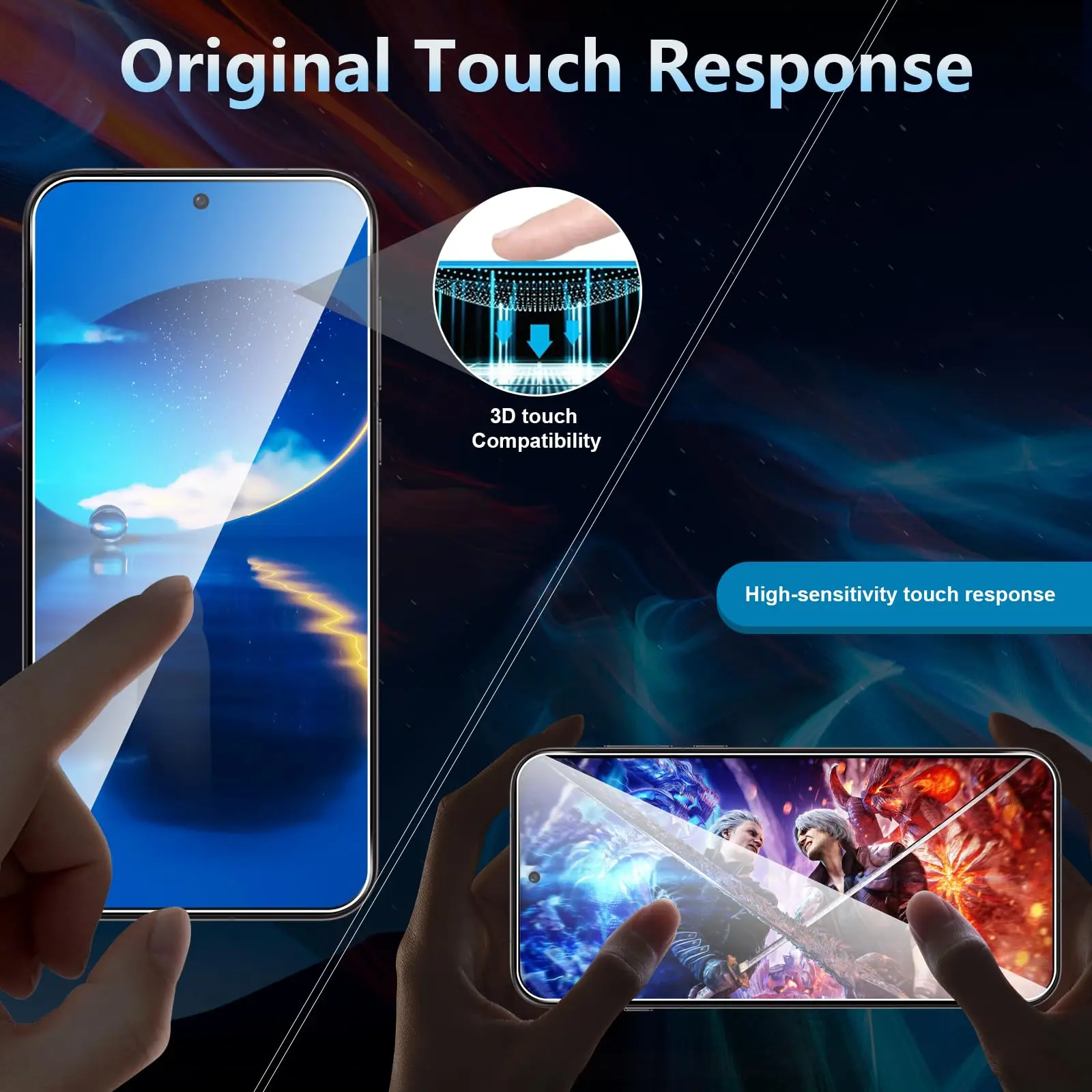 Displayschutzfolie für OPPO Find X9 Pro 6,78 Zoll, gehärtetes Glas, HD, 9H, transparent, kratzfest, case-freundlich – Detail 7