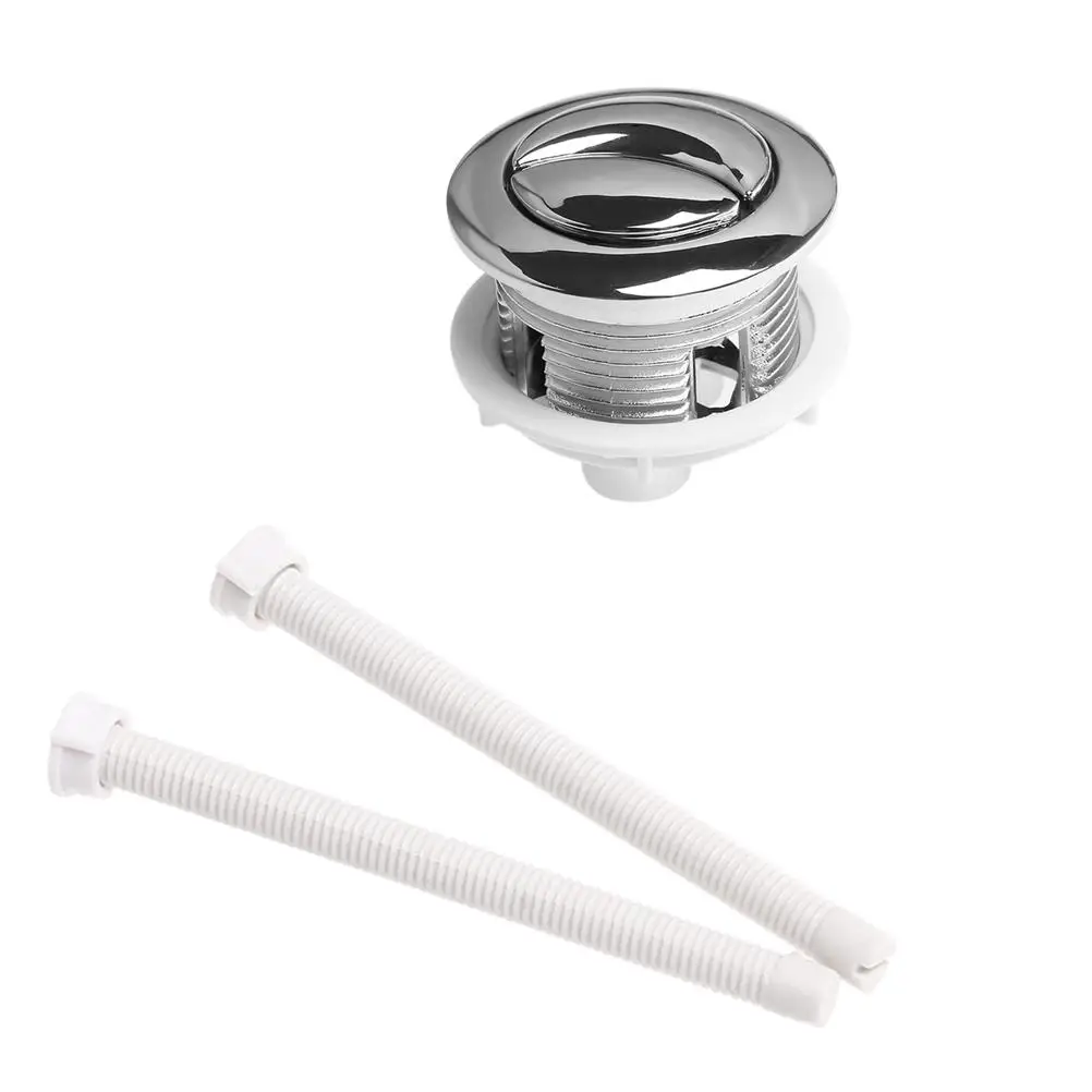 Toilet Water Tank Push Button Rod 114mm 70mm Flush Kit Compatible Dual Systems Cistern Lid 38mm Hole Easy Install Durable