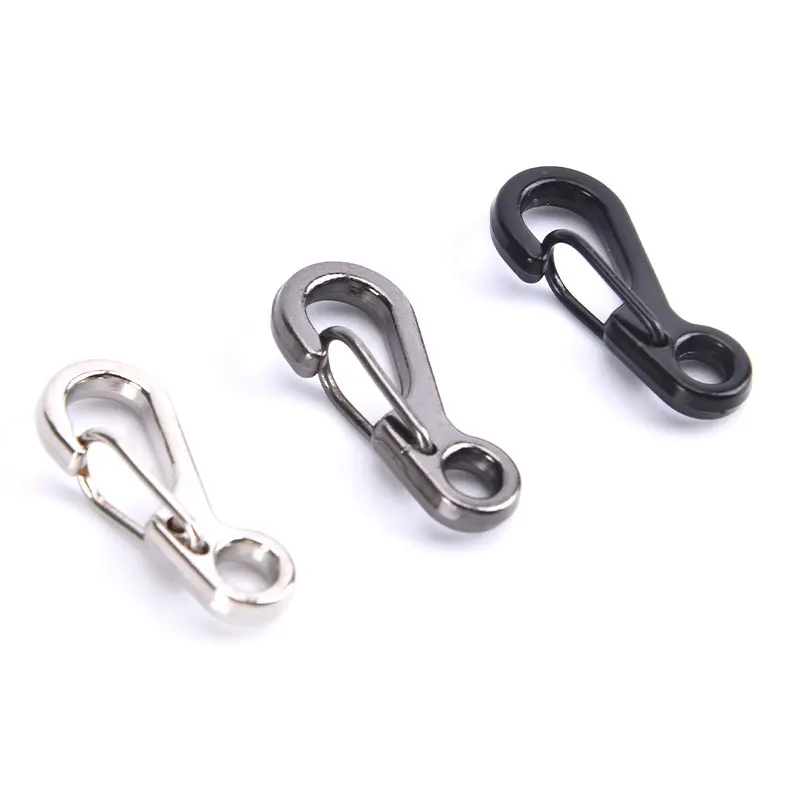 10Pcs Mini Spring Backpack Clasps Climbing Carabiners Keychain Camping Hooks