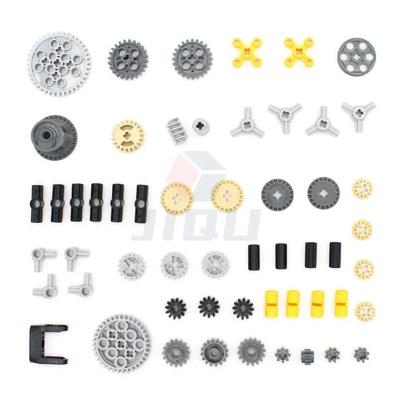 Moc Accessory Bulk Gear Axle Pin Connector Wheels Chain Link Blocks Car Replace Parts Compatible Most Brand High-tech Blocks Toy