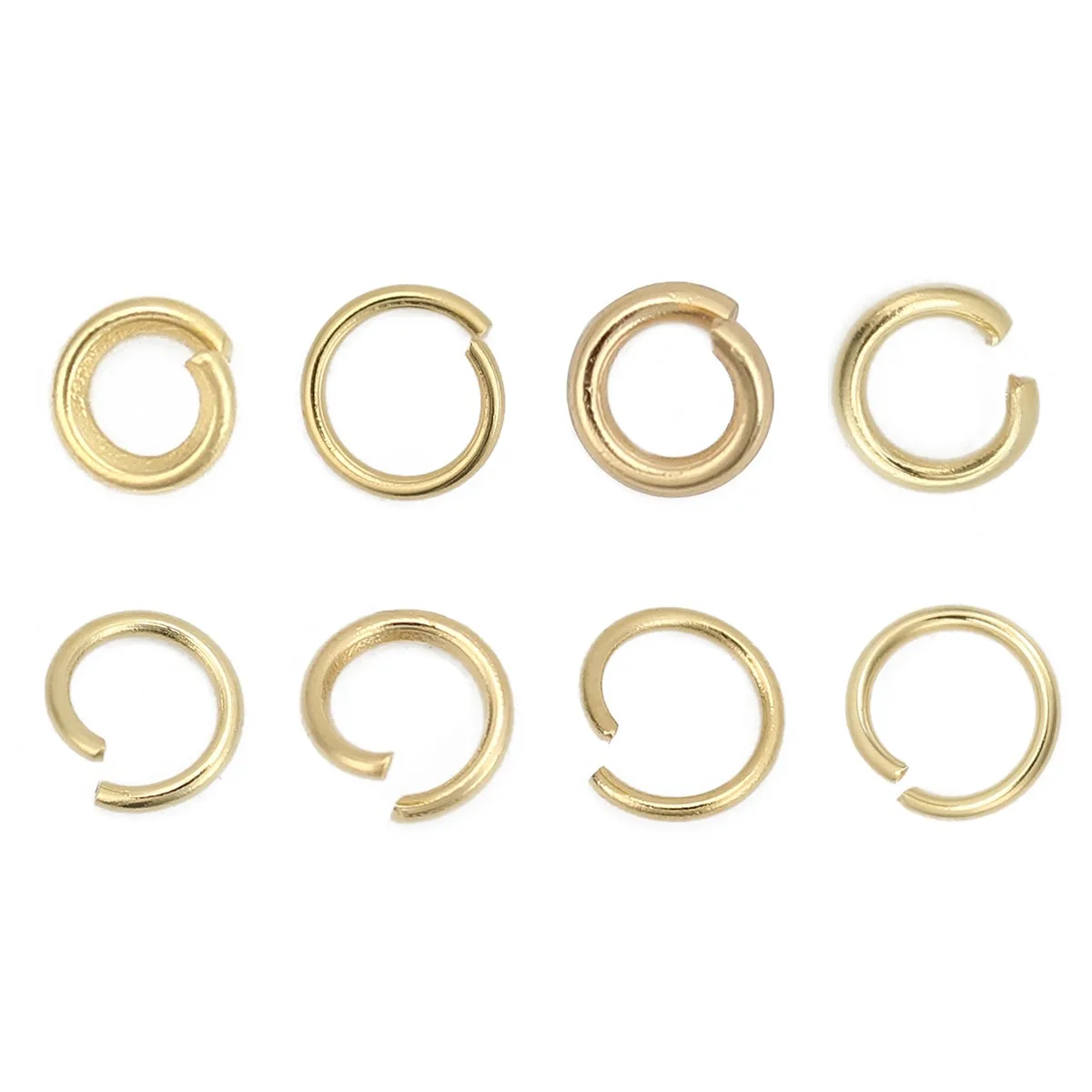 10-300pcs 304 Stainless Steel Casting Opened Jump Rings Charms DIY Jewelry Making Necklace Bracelets Accessories Findings