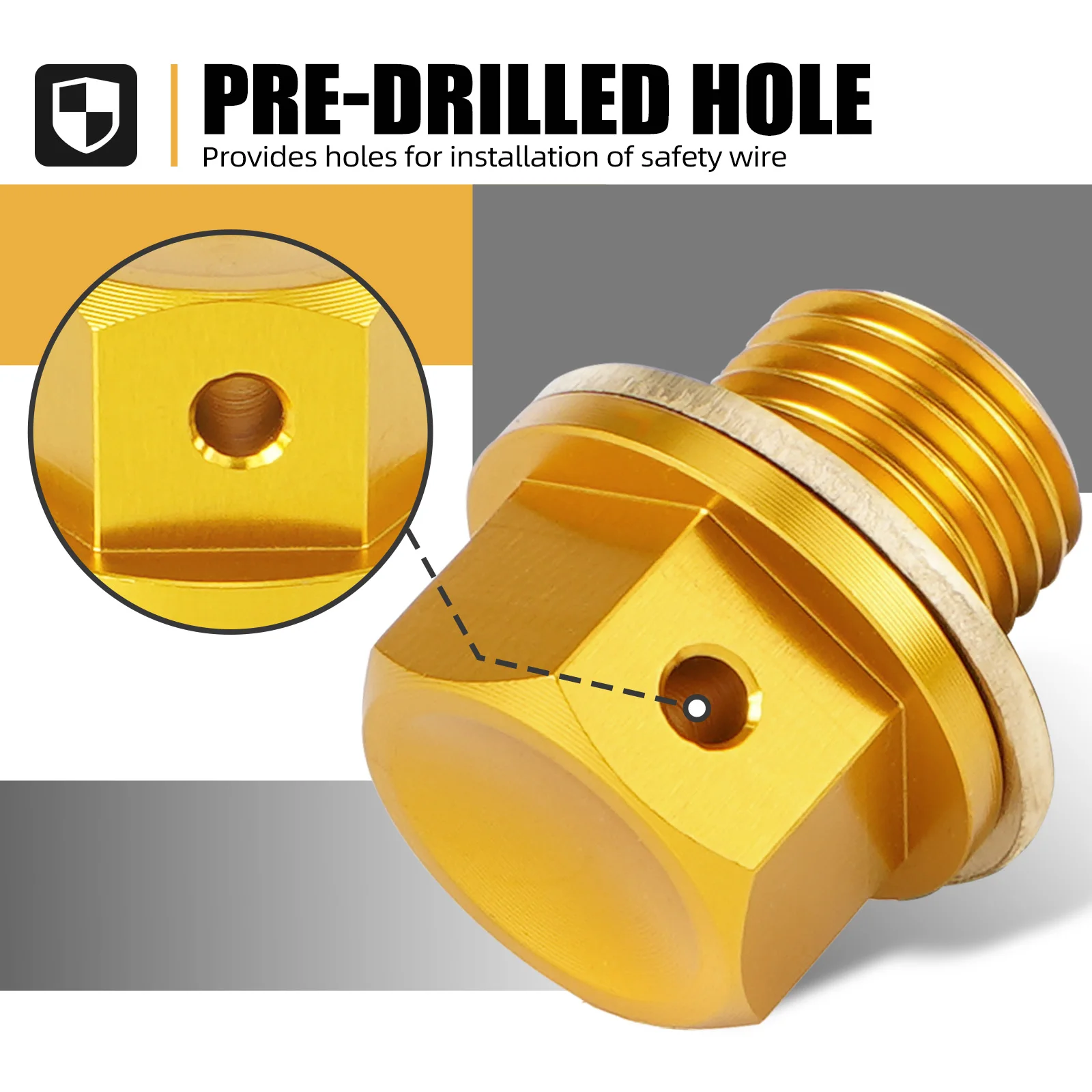 For Suzuki DRZ400SM DRZ400E DR-Z 400S 2000-2023 RM125 RM250 1993-2008 RMZ 250 LTZ 400 SV650 SV650X M12xP1.25 Magnetic Drain Bolt