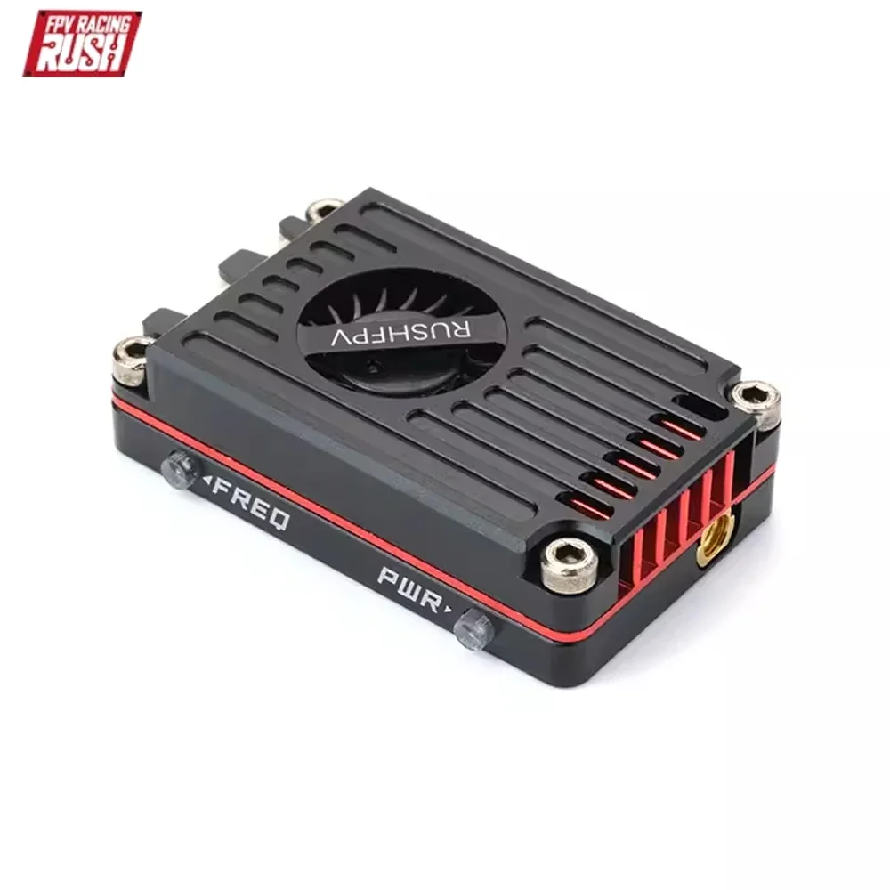 RUSH TANK MAX SOLO 5.8GHz 2.5W 48CH VTX เครื่องส่งสัญญาณวิดีโอพัดลมระบายความร้อน CNC SHELL สําหรับ RC FPV ยาว FIXED-Wing