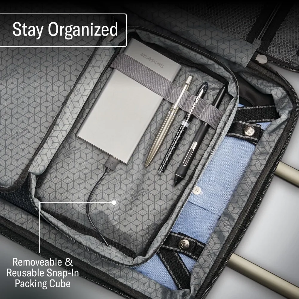 Bagage extensible moyen avec roulettes, denim bleu, valise de voyage rigide, bagage vérifié pour les voyages moyens