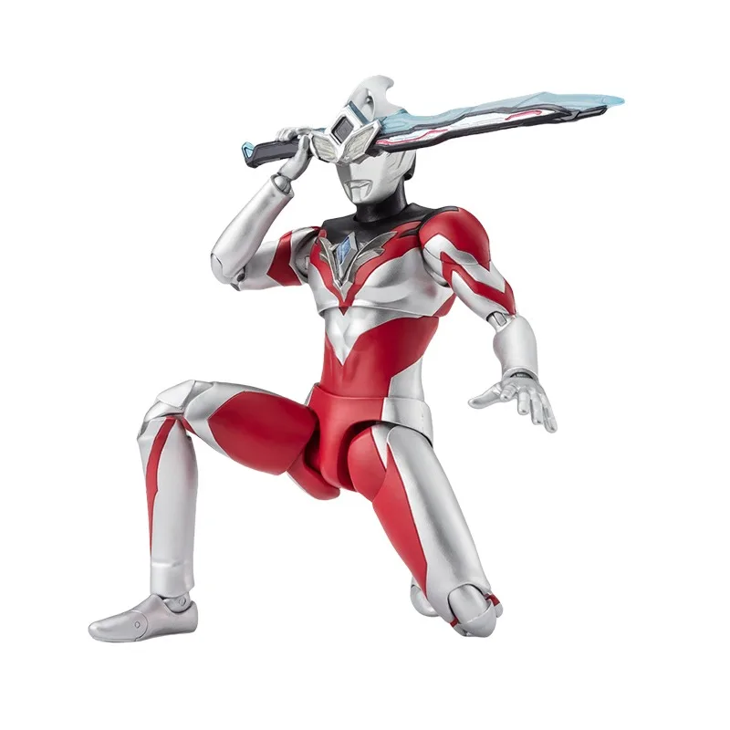 Bandai genuíno shf ultraman arco & solis armadura anime figura de ação articulações colecionáveis modelo móvel brinquedos ornamentos presente crianças