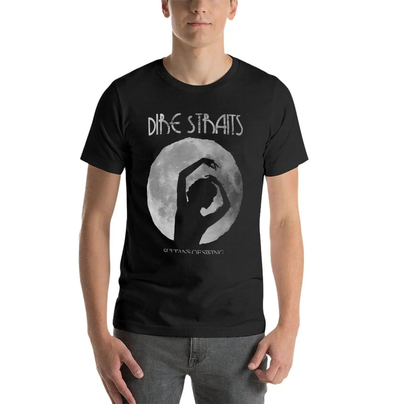 Dire Straits Camiseta street wear camiseta gráfica de grandes dimensões em branco roupas de verão camisas de treino masculinas