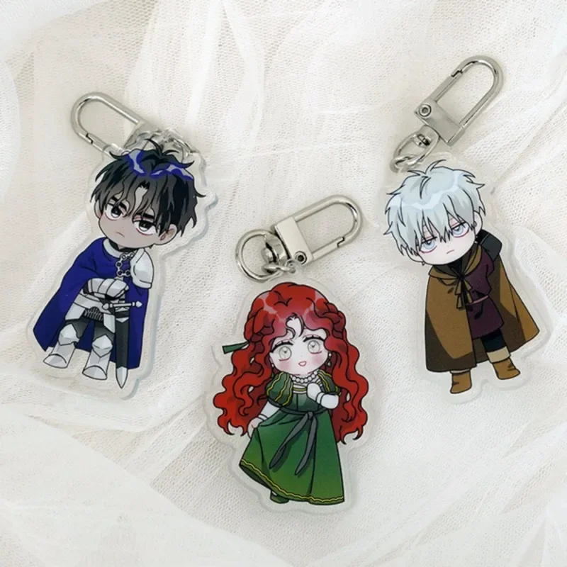 Manga Under The Oak Tree Anime Keychain Women Riftan Maxi Acrylic Key Chain Man Korean Manwha Key Ring Bag Pendant Cute Ornament