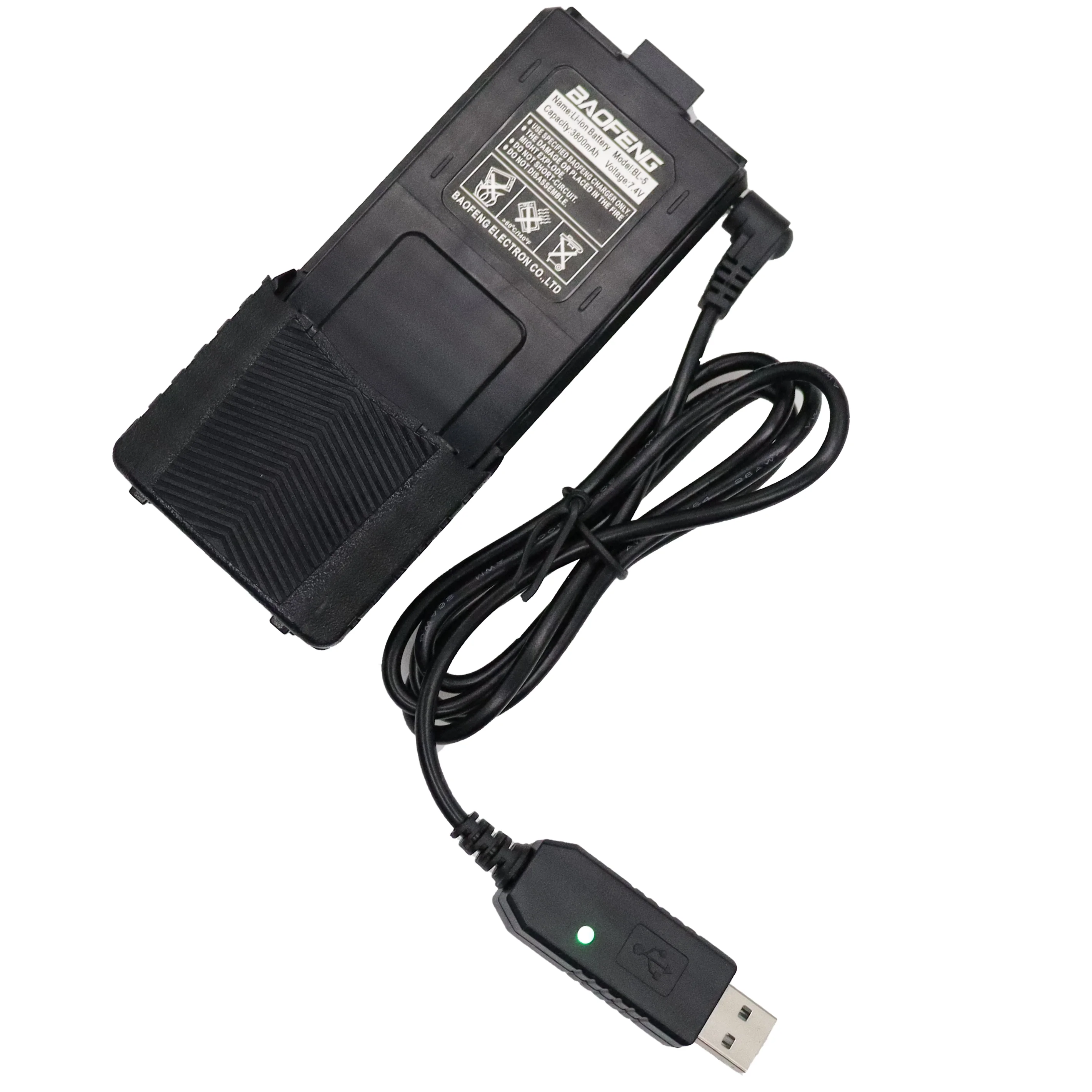 BaoFeng UV-S9 UV-5R+PLUS USB Charger Cable Compatible with UV-5R UV-82 UV10R BF-B3 plus AR-152 Walkie Talkie Battery Accessory view 6