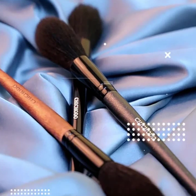 Professionele geitenhaar gezicht make-up markeerstift borstel lange steel blush borstel concealer borstel schoonheid make-up tools