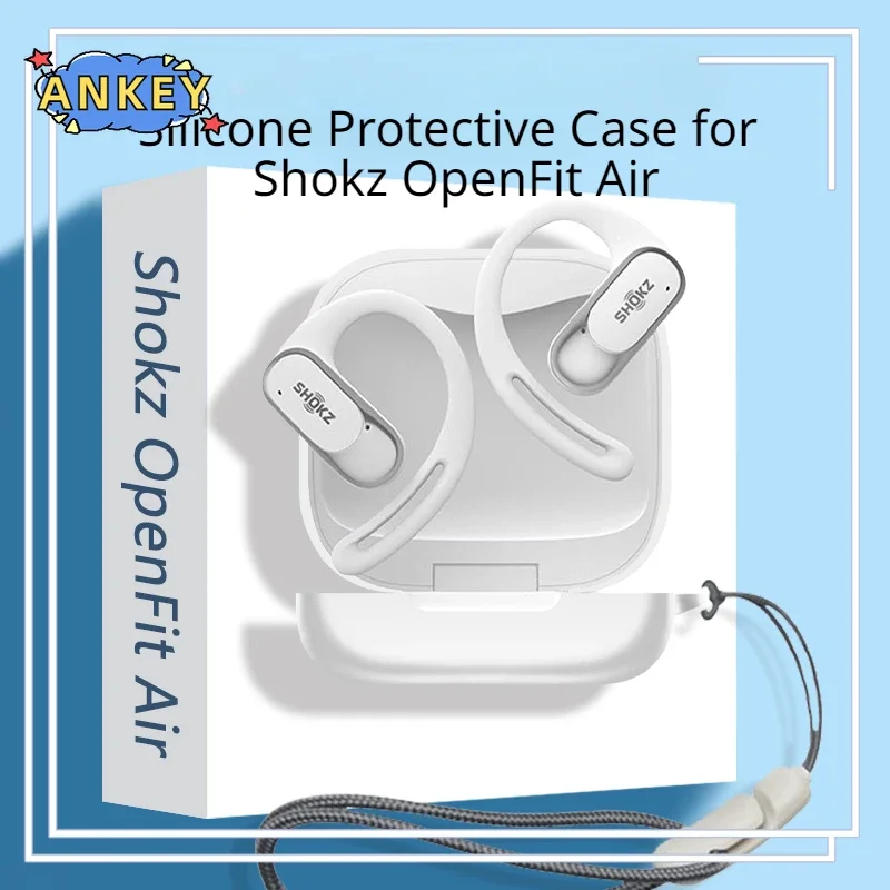 for Shokz OpenFit Air Case Earphone Protective Cover T511 Anti-fall Soft Silicone Wireless Bluetooth Earbuds Carrying