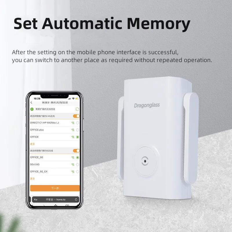 Dragonglass Nieuwe Origina DGE1 5G Wifi Repeater Wifi Versterker Signaal Wifi Extender Netwerk Wi-fi Booster 1200Mbps 5 ghz Expander