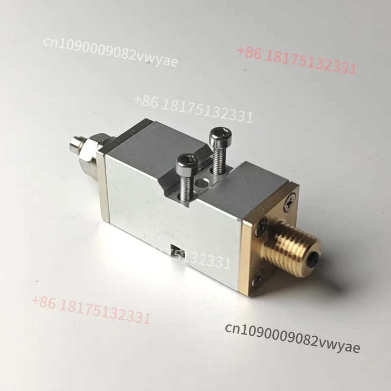 Zero drop precision dispensing valve packaging includes spray accessories and hot melt gluer