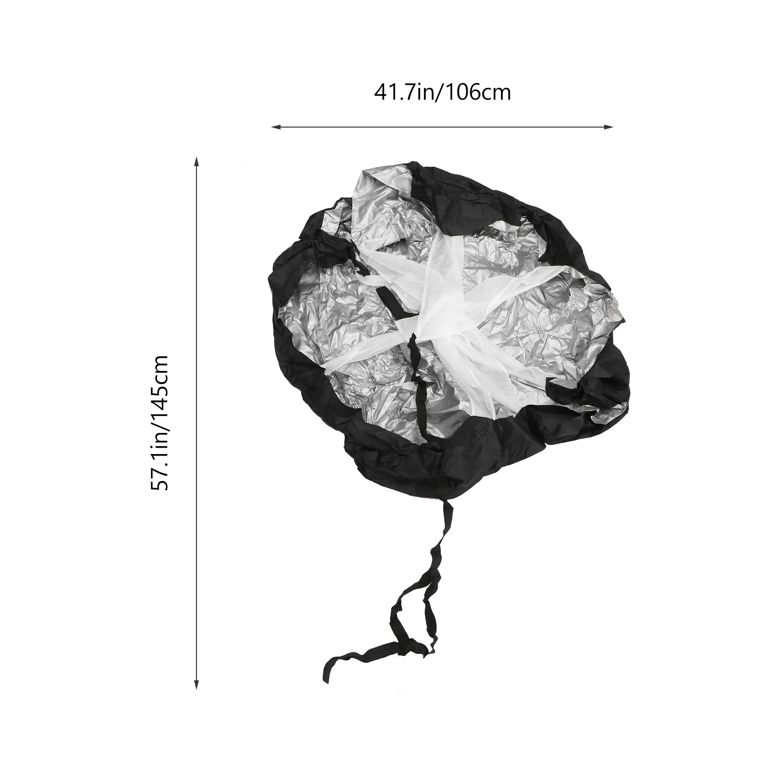 حقيبة حمل متينة وسهلة الطي للتدريب على المظلة وحزام قابل للتعديل للجري والرياضات الرياضية ومتينة وسهلة الطي