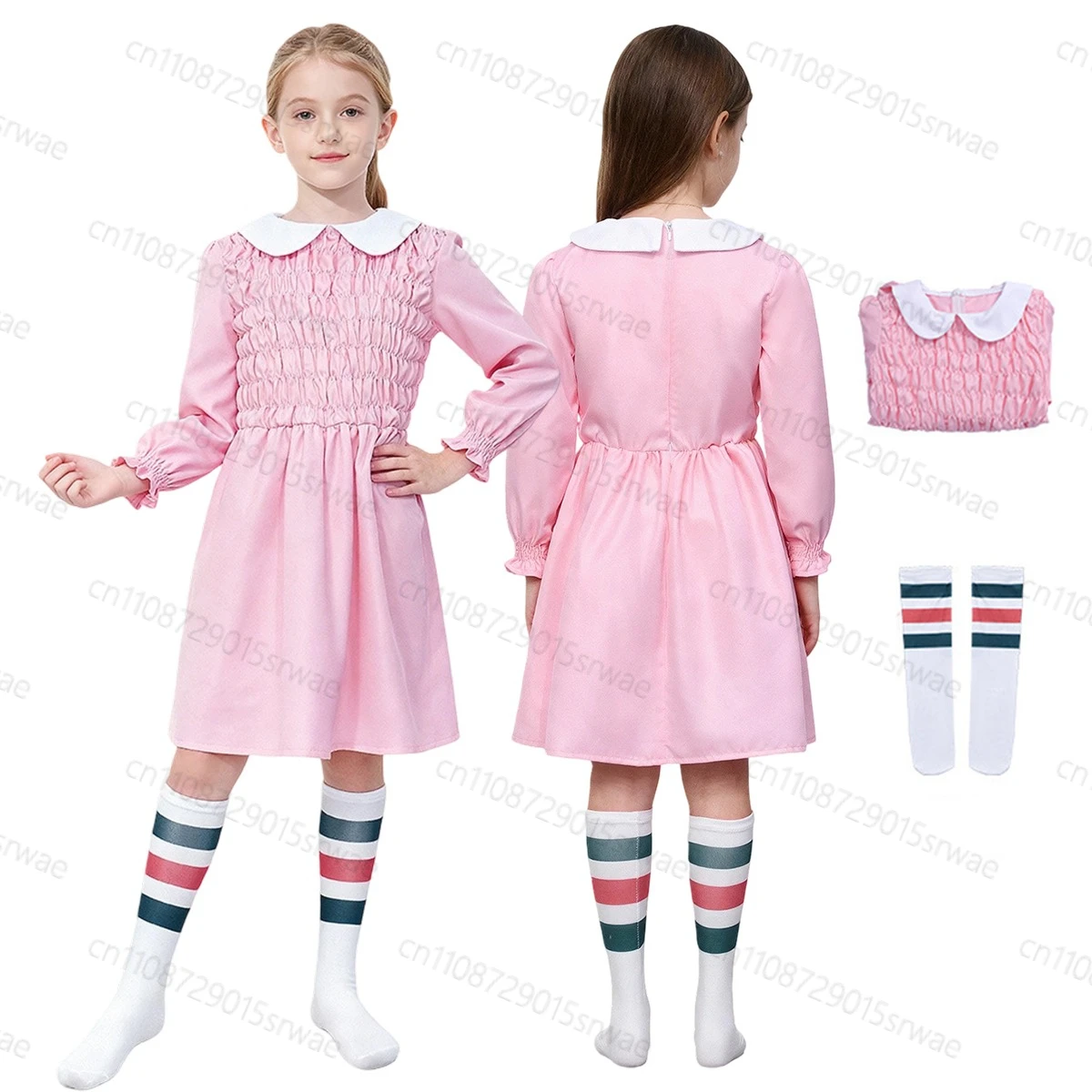 open lace back dress Girls Eleven Kids Costume XLarge (H: 140cm W: 62cm)  More Than Party