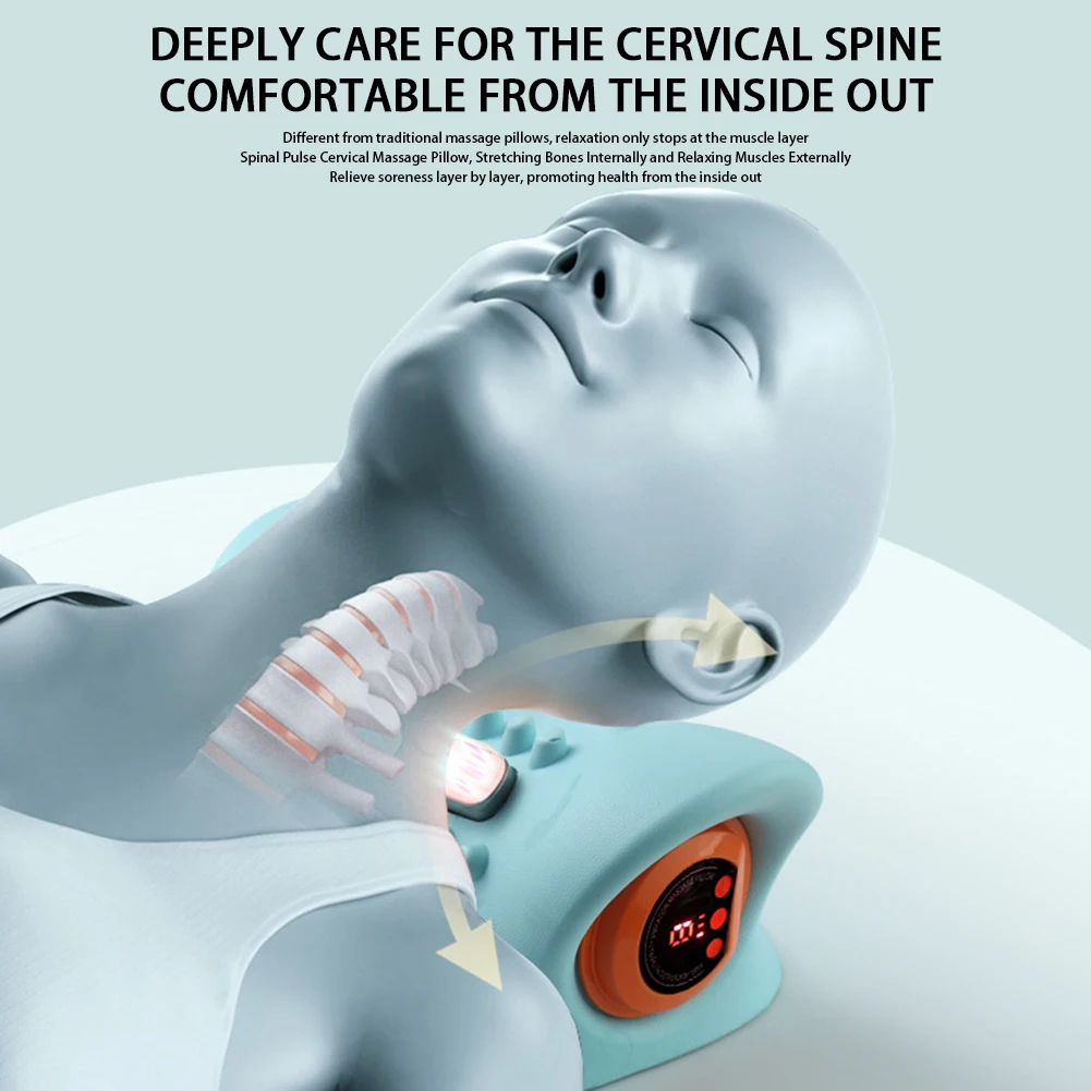 

Ems-электротерапия, нагревательная подушка для шейного отдела позвоночника, носилки для шеи, массажная подушка для шеи, для расслабления мышц плеч