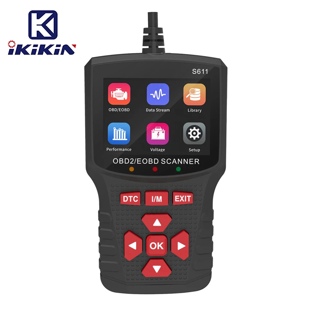 

Новая модель OBD2 S611, автоматический сканер, хит продаж, ручной автомобильный диагностический инструмент с экранным считывателем кодов для автомобилей