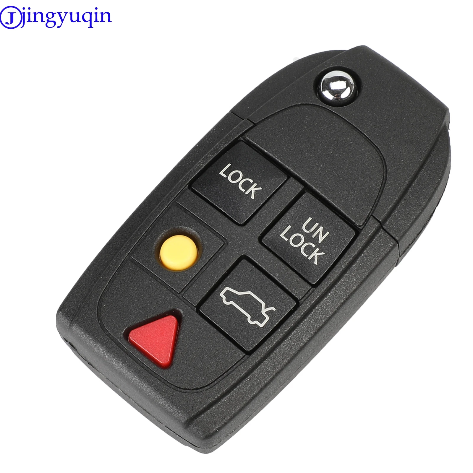 Obudowa kluczyka samochodowego Jingyuqin z zdalnym sterowaniem, składana, typu flip, do Volvo XC70 XC90 V50 V70 S40 V40 V90 C70 S60 S80 S70 FOB