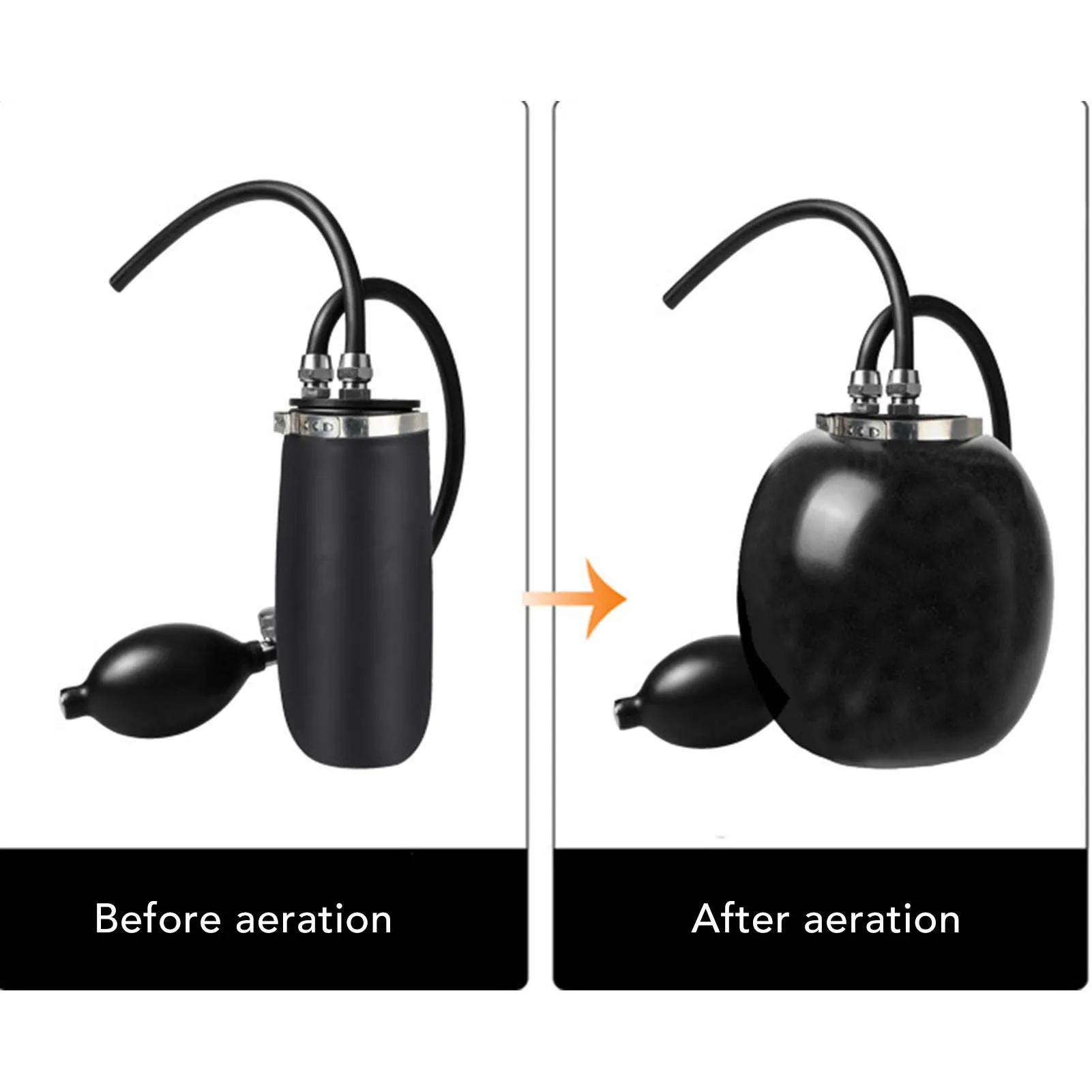 Expandable Bladder  Easy Intake Adapter Smoke Machine Bladder for Automotive Smoke Leak Detector Diagnositc Tester