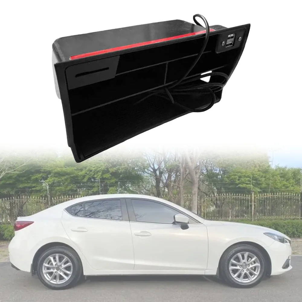 For Mazda 3 Axela BP 2019 2020 2021 2022 Center Console Multifunction Storage Box Cover USB