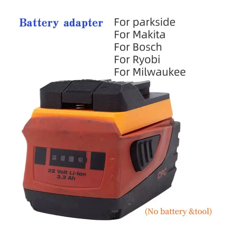 Adaptador para Hilti Bateria Converter para Dewalt Parkside Makita Ryobi Bosch Milwaukee sem Fio Ferramentas Elétricas Usb Lâmpada Led Trabalho