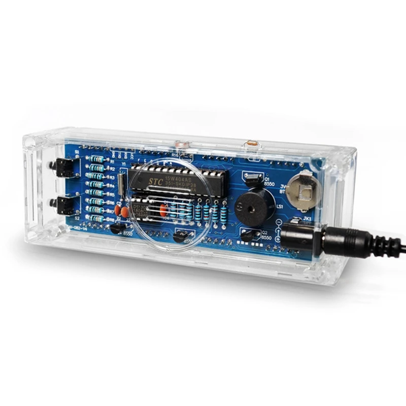 Digitale Uhr Kit 1 Zoll LED Digital Tube 51 Mikrocontroller Elektronische Uhr DIY Teile + Shell 1 Set