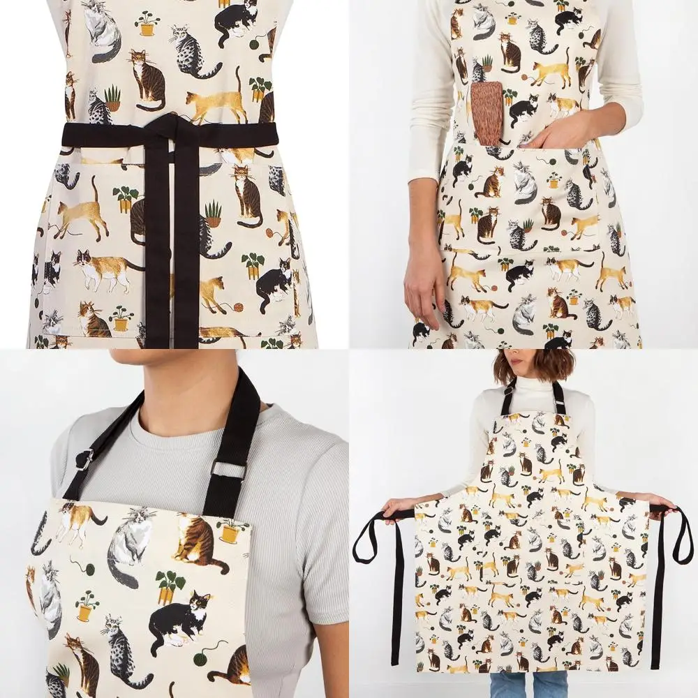 

Cat Lover's Chef Apron - 28 x 32, Now Designs Kitchen Essential